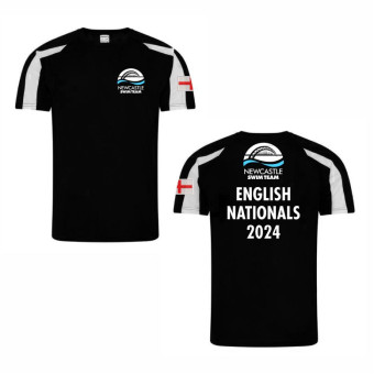 Newcastle Swim Team ENGLISH NATIONALS 2024 Performance Teeshirt